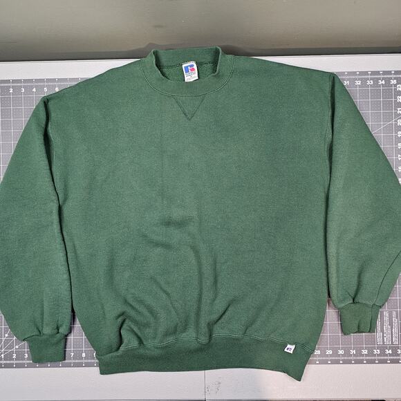Russell Athletic Other - Vintage Russell Athletics Sweatshirt XL Green Crewneck 90s USA Boxy Essential